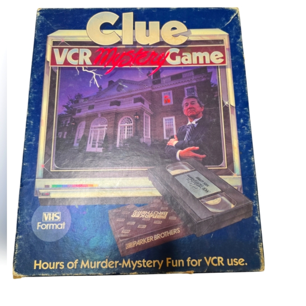 Vintage Clue VCR Mystery Board Game COMPLETE Parker Brothers 1985 EUC 1980s